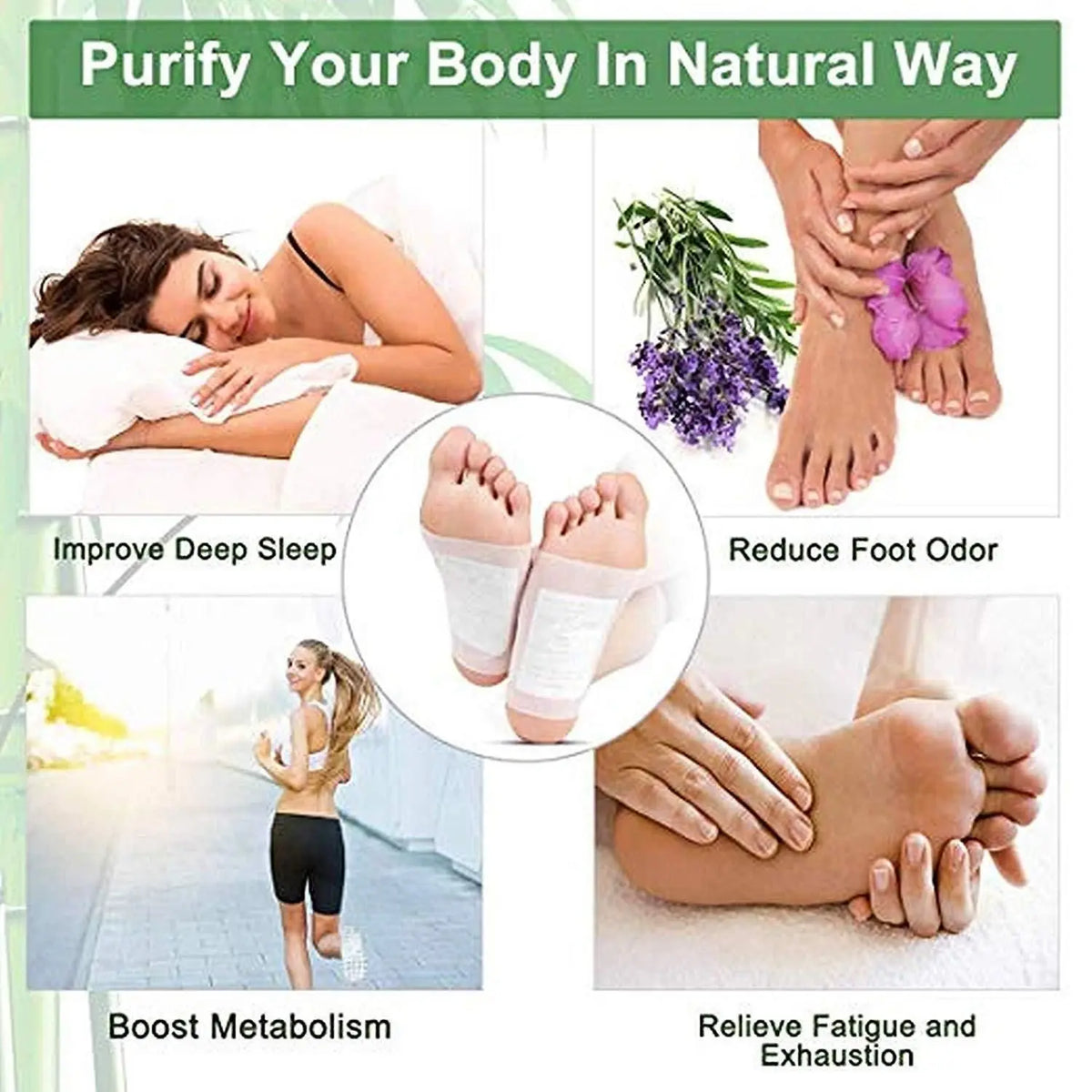 Foot Pads - Detox Foot Patches (Pack of 10 Pcs) 18279