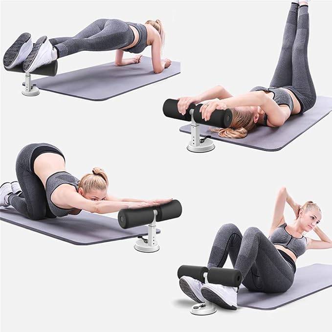 Sit-Up Bar with Foam Handle and Rubber Suction Seat Up Fitness Equipment Delhi Mart