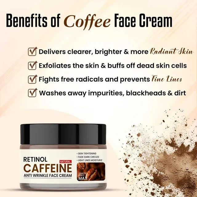 Retinol Caffeine Anti Wrinkle Face Cream Delhi Mart