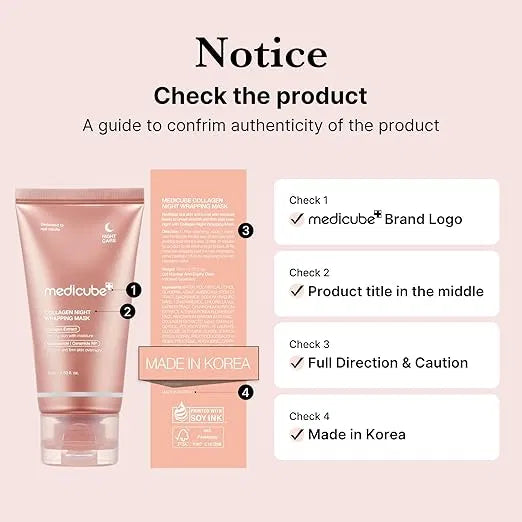 SS Medicube Collagen Overnight Wrapping Peel Off Facial Mask Pack 5912